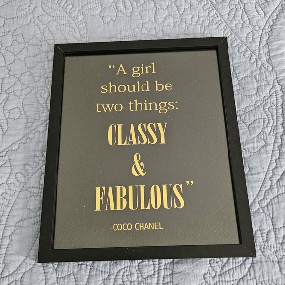 10×12 Framed Coco Chanel Quote - Picture 5 of 5